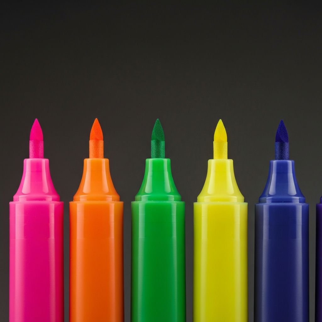 형광펜 세트 (6색)